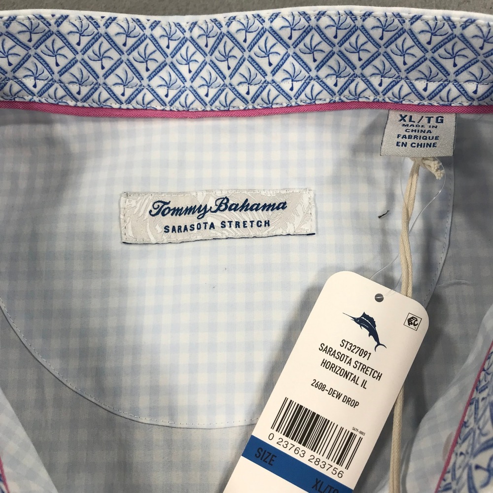 Tommy Bahama Button Down Shirt Mens XL Sarasota Stretch Stretch Performance NEW - Picture 3 of 11